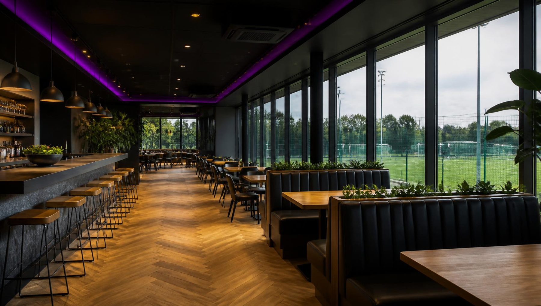 Illustrative render of the proposed café and restaurant